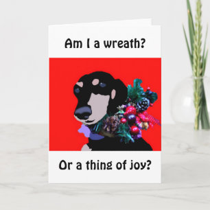 "Ben I een kroon?" Kerstkaart Feestdagen Kaart