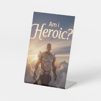 Ben ik dat? reclamebord met voetstuk