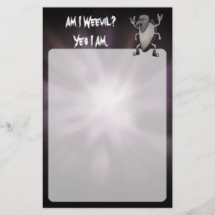 Ben ik de kwaadaardige Funny Heavy Metal Stationer Briefpapier