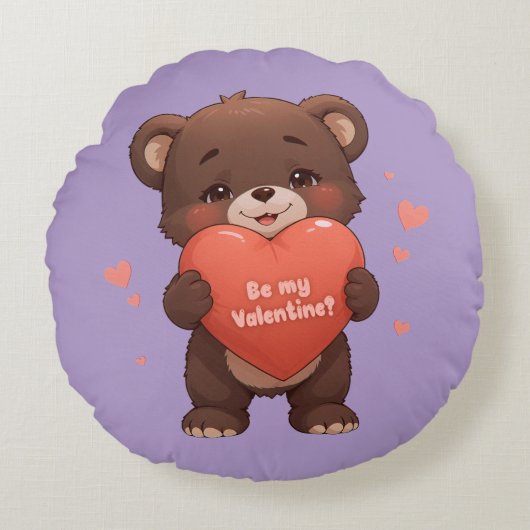 Ben ik mijn Valentijn? Rond Kussen (Voorkant)