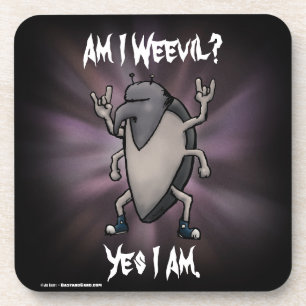 Ben ik Weevil Heavy Metal Cartoon Bier Onderzetter