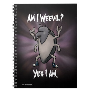 Ben ik Weevil Heavy Metal Cartoon Notitieboek