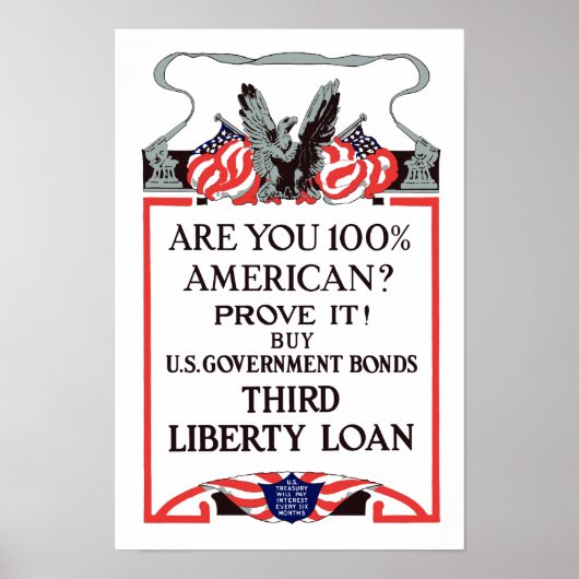 Ben je 100% Amerikaan? Kopen obligaties Poster (Voorkant)