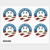 Ben je al ziek? ronde sticker (Vel)