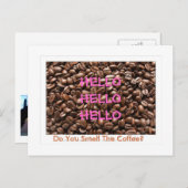 Ben je Awake-Coffee Briefkaart - Gepersonaliseerd (Voorkant / Achterkant)