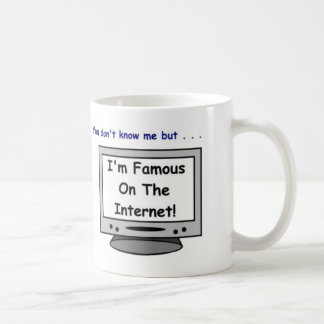 Ben je beroemd op het internet? koffiemok