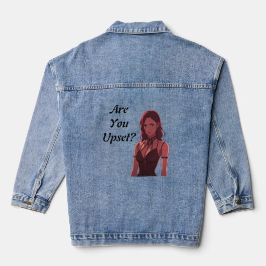 Ben je boos? denim jacket (Achterkant)