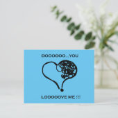 Ben je dat? Hou van me! Briefkaart (Staand voorkant)