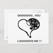 Ben je dat? Hou van me! Briefkaart (Voorkant / Achterkant)