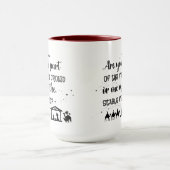 Ben je deel van de Inn Crowd? Christelijke kerst Mok (Midden)