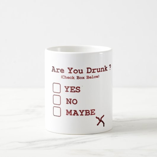 Ben je Drink? Mok - Grappige dag Drink koffiekopje (Center)