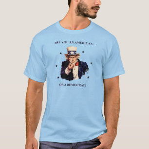 Ben je een Amerikaan? of een Democraat? T-shirt