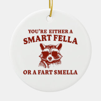 Ben je een slimme kerel of scheet smella retro Car Keramisch Ornament
