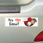 Ben je een spelletje? bumpersticker (Op auto)