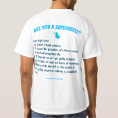 Ben je een superheld? T-shirt (Achterkant)