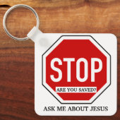 Ben je gered Christelijke getuige Sleutelhanger (Voorkant)