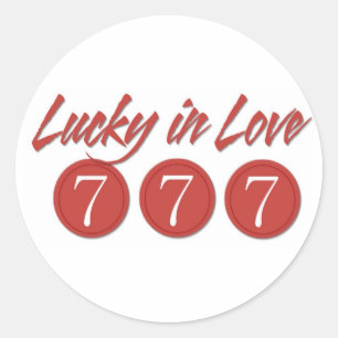 Ben je getrouwd op 777? ronde sticker