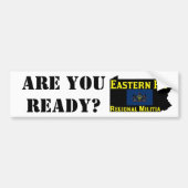 Ben je klaar? bumpersticker (Voorkant)