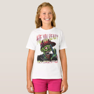 Ben je klaar Grappige Kids Zombie Aanval Shirt