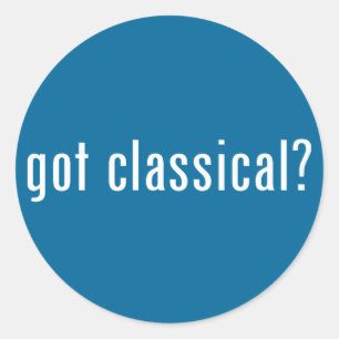 Ben je klassiek? ronde sticker
