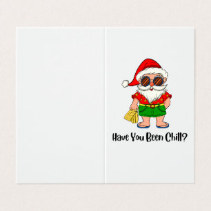 Ben je koud geweest? Kerstmis Santa in Beach Vibe Kaart