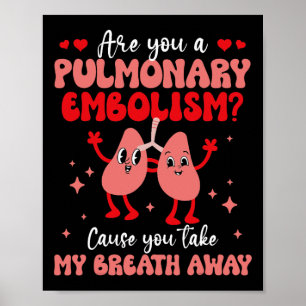 Ben je Longembolie Adem Long Liefde Valent Poster