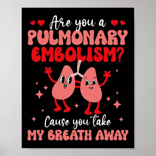 Ben je Longembolie Adem Long Liefde Valent Poster (Voorkant)