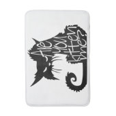 Ben je me aan het kitten? Enge zwarte kat Badmat (Voorkant Verticaal)