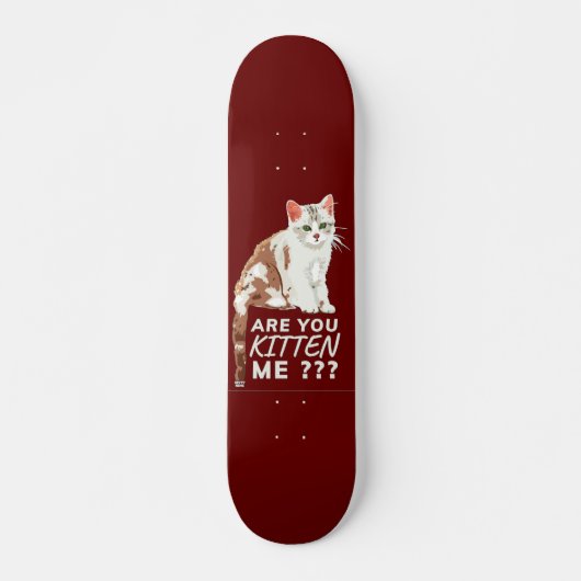 "BEN JE ME BEKEND" grappige kat Skateboard (Voorkant)