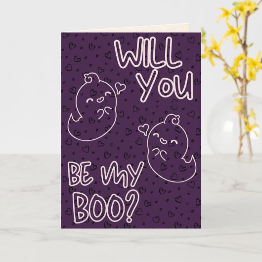 Ben je mijn baas? Funny Valentijn Card Kaart (Gele Bloem)