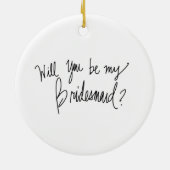 Ben je mijn BM? Br Bun Bride Br Keramisch Ornament (Achterkant)