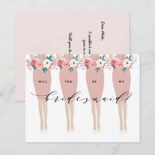 Ben je mijn Bridesmaid?   Bridesmaid Card Kaart