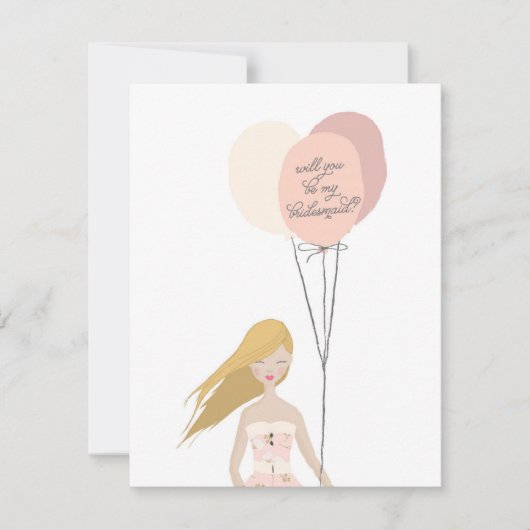 Ben je mijn Bridesmaid? | Bridesmaid Card Kaart (Voorkant)