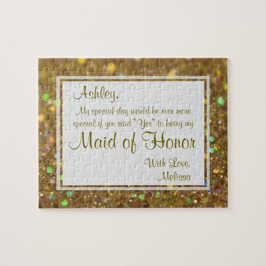 Ben je mijn Bridesmaid? Legpuzzel (Horizontaal)