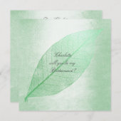 Ben je mijn Bridesmaid? Mint Green-verlof Kaart (Voorkant / Achterkant)