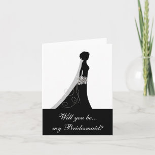 Ben je mijn Bridesmaid? Opmerkingskaarten