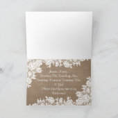 Ben je mijn Bridesmaid? Rustic Burlap & Lace (Binnen)