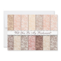 Ben je mijn Bridesmaid? Rustic  Lace