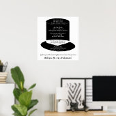 "Ben je mijn Bridesman?" Poster (Thuiskantoor)