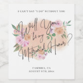 Ben je mijn matron van eer? Wijnlabel Wijn Etiket (Enkel label)