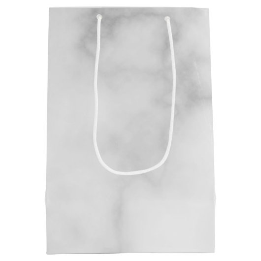 Ben je mijn Ring Bearer? Elegant Marble Script Medium Cadeauzakje (Achterkant)