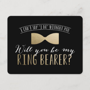 Ben je mijn Ring Bearer? Groomsmannen Kaart