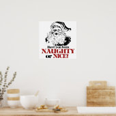 Ben je Naughty of Nice geweest? Poster (Keuken)