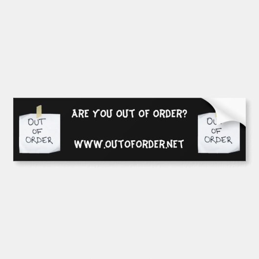 Ben je niet op orde? - Gepersonaliseerd Bumpersticker (Voorkant)