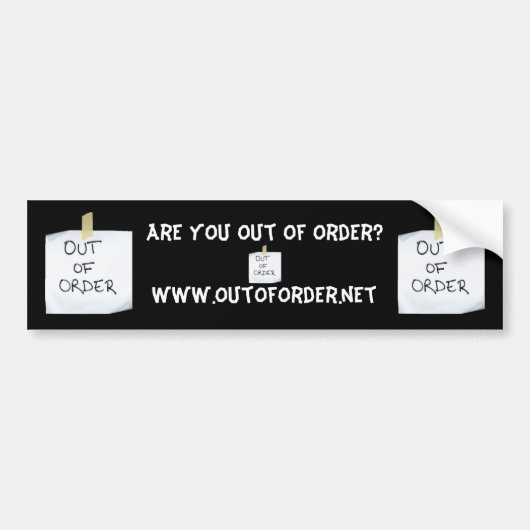 Ben je niet op orde? - Gepersonaliseerd Bumpersticker (Voorkant)