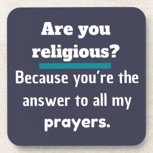 Ben je religieus? Funny Pick bestelt Joke Laugh Bier Onderzetter