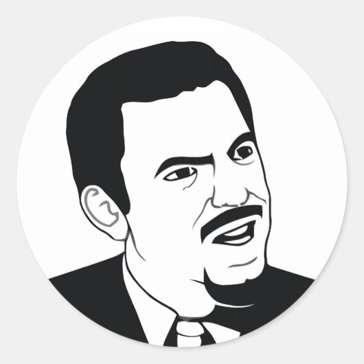 Ben je serieus? ronde sticker (Voorkant)