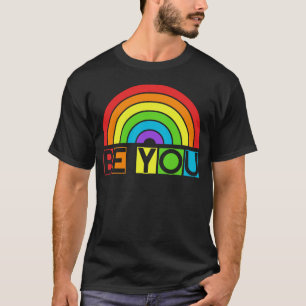 Ben je trots op LGBTQ homo, ally regenboogvlag her T-shirt