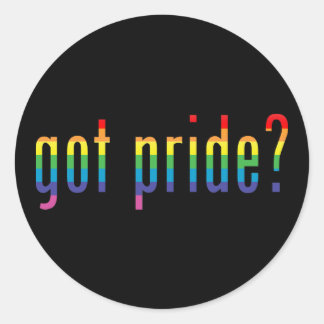 Ben je trots? ronde sticker