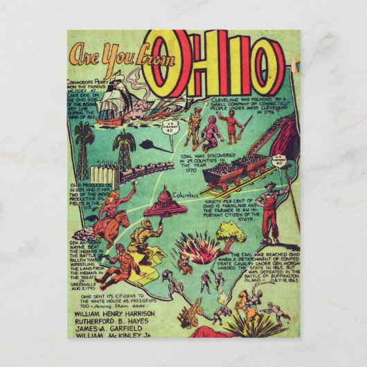 Ben je van Ohio? Briefkaart (Voorkant)